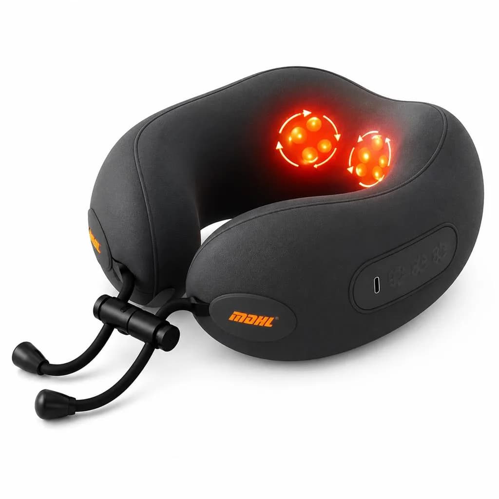 ماساژور گردن برقی شارژی 5D | ماساژور گردن، شانه و بالای کمر با گرمایش مدل ENM5DHT01
