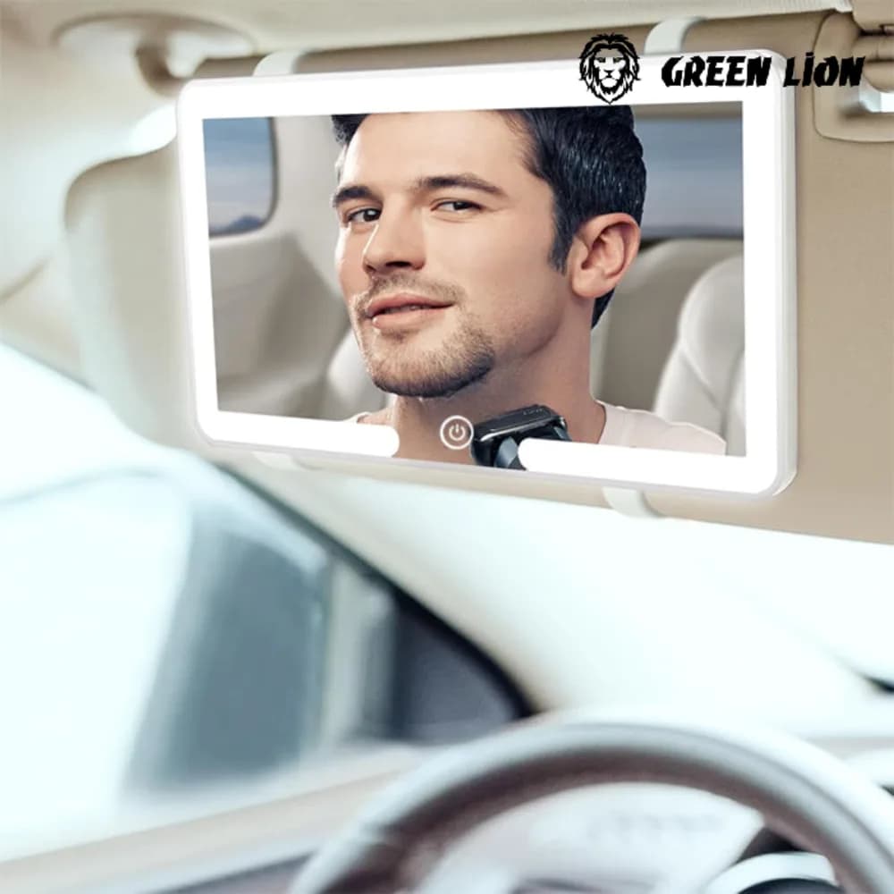 آینه آرایشی خودرو گرین لاین مدل GMR-48 | ۴۸ چراغ LED با کنترل لمسی