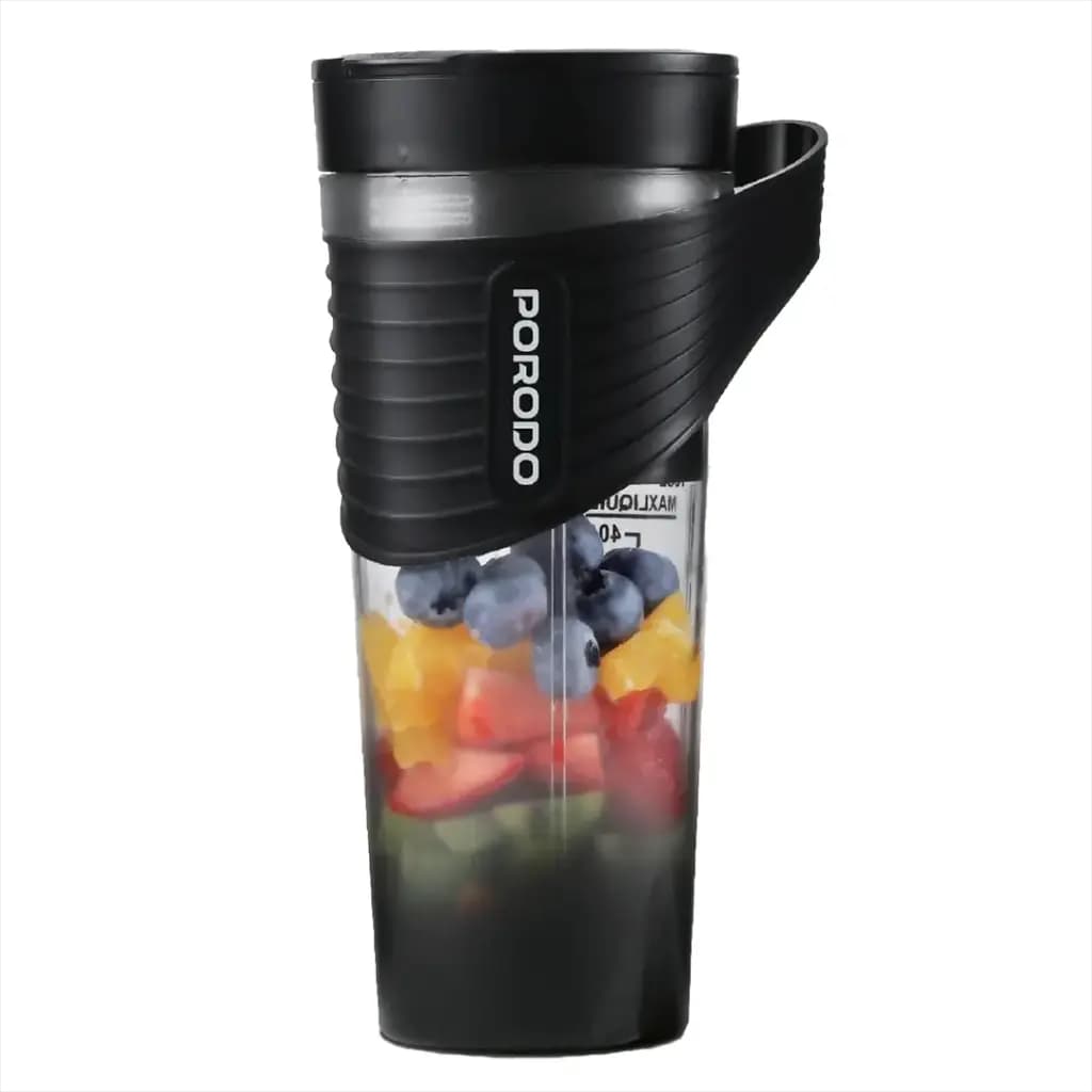 مخلوط‌کن قابل حمل Porodo Lifestyle Freshmix | مخلوط‌کن شارژی 460 میلی‌لیتری با باتری ۴۰۰۰ میلی‌آمپرساعتی