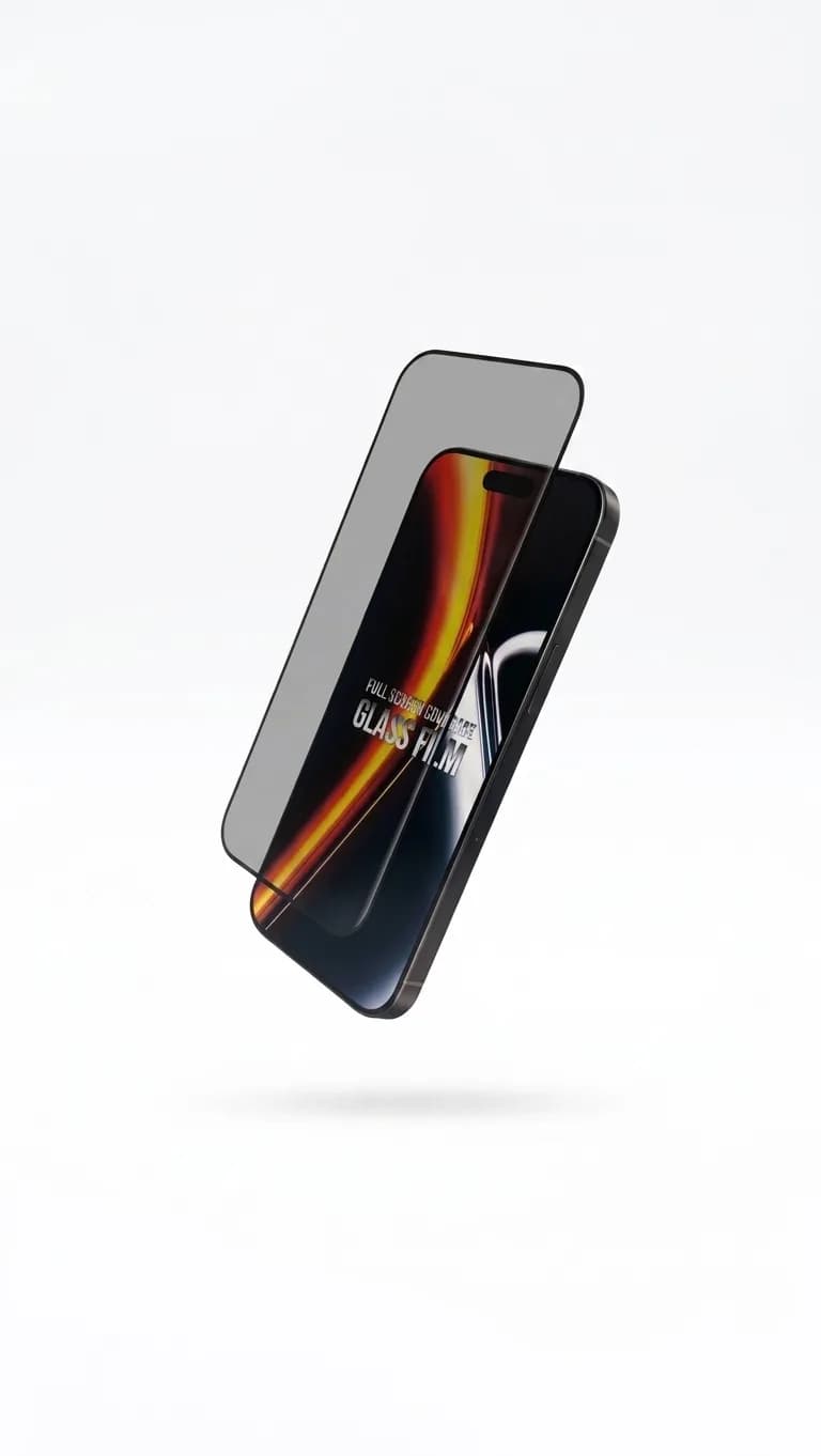 گلس KUZOOM مدل 5J16 مخصوص iPhone 17 Pro | شیشه ۹D با عبور نور ۹۴٫۵ درصد