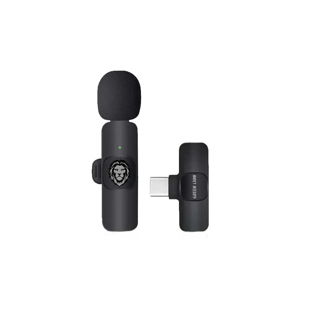 میکروفون بی‌سیم یقه‌ای گرین لاین مدل Solo | سه کانکتور USB-A، Type-C و Lightning