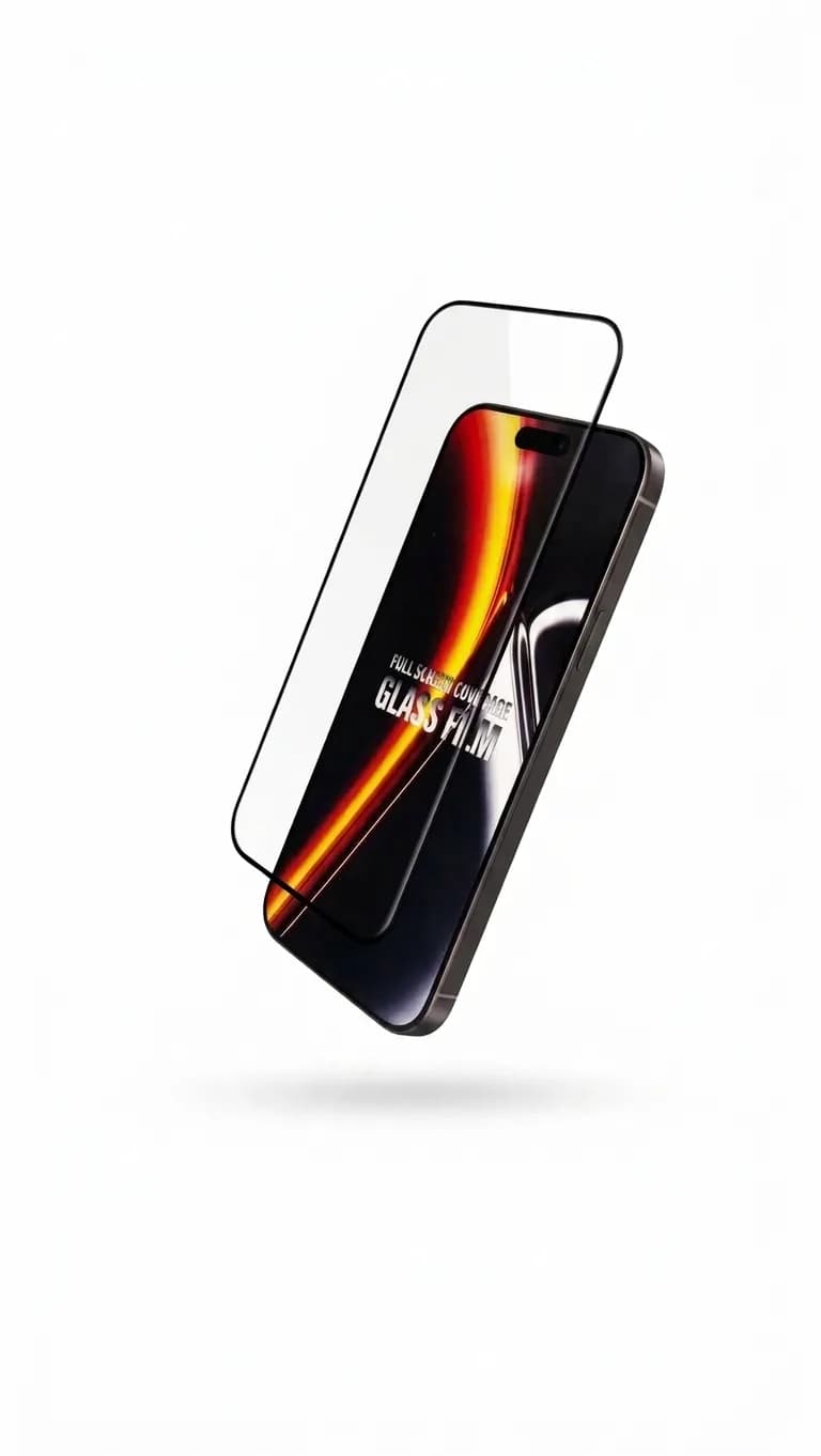 گلس محافظ صفحه KUZOOM مدل 5K13 مناسب iPhone 17 Pro و iPhone 16 Pro | شیشه ۹D تمام‌صفحه