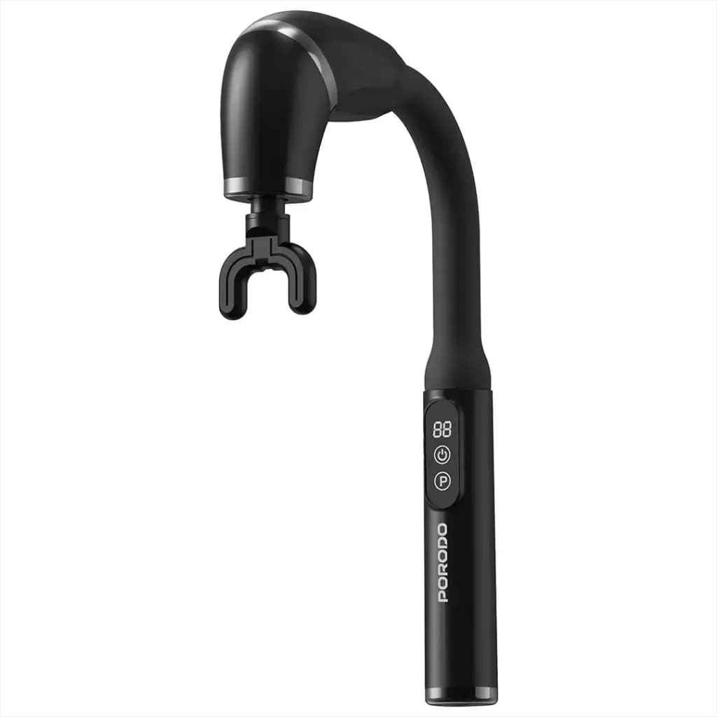 ماساژور عمیق بدن Porodo Lifestyle مدل U-Shaped Handle | چهار سری، ۶ سرعت و باتری ۲۰۰۰ میلی‌آمپرساعتی