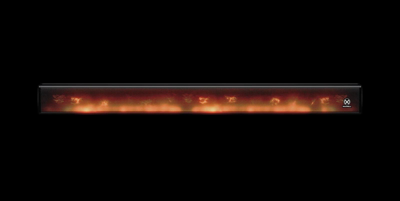 ساندبار بلوتوثی مکسول مدل Inferno Soundbar | نور LED شعله‌ای، باتری داخلی و صدای فراگیر