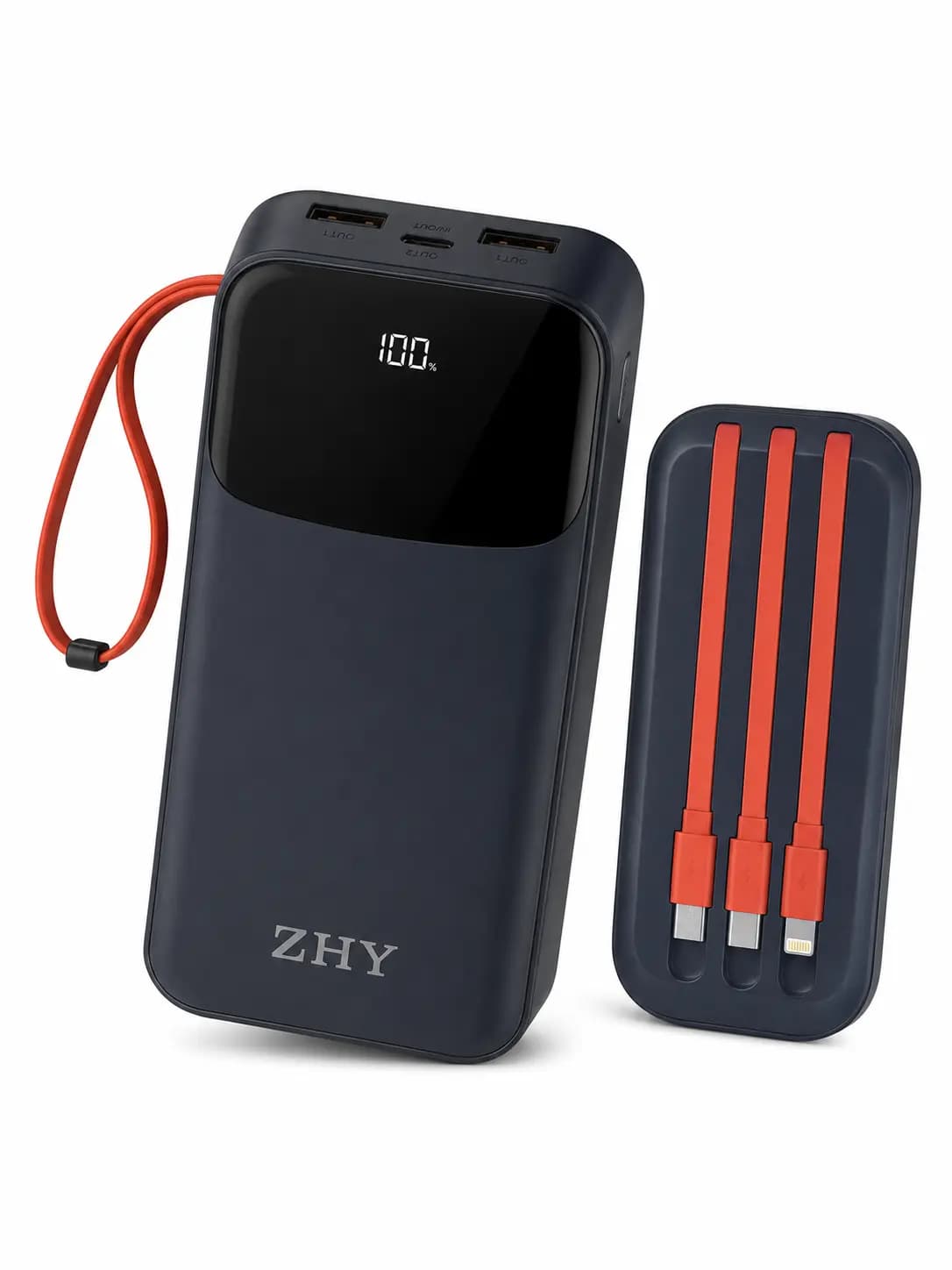 پاوربانک ZHY  ظرفیت 20000mAh | کابل سرخود