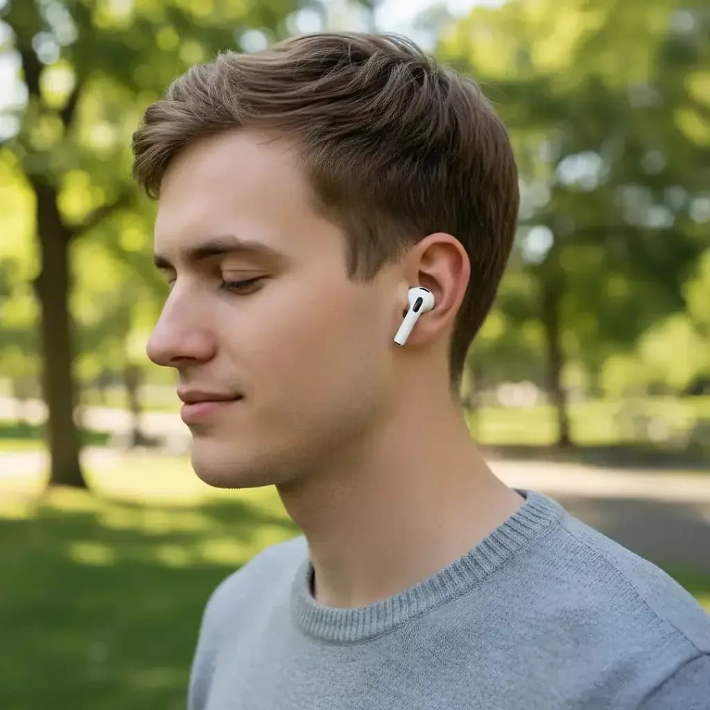 ایرباد بی‌سیم Porodo Soundtec ANC Pro III سفید با کیس شارژ