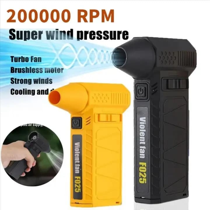 جت فن شارژی و دمنده 200000RPM | بلوور و ایر داستر پرقدرت — نمای ۳