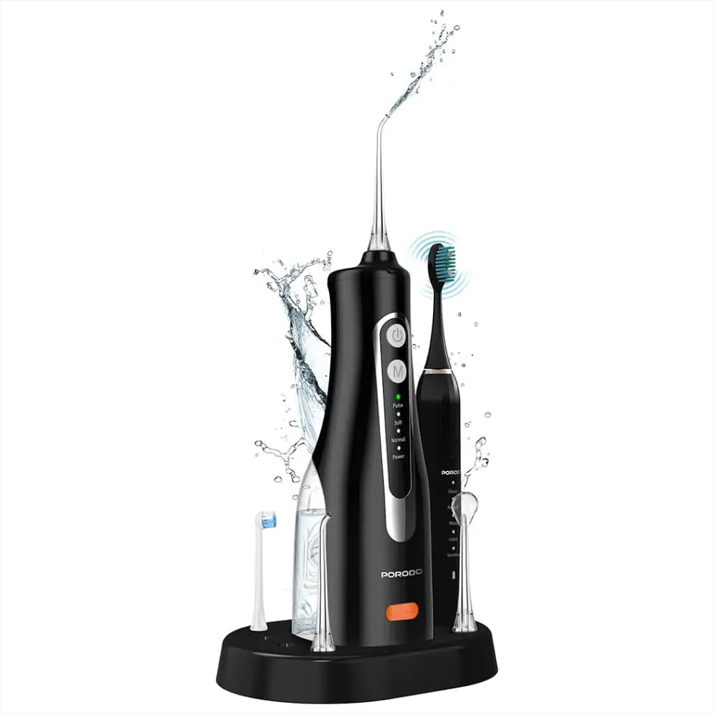 ست مسواک برقی و واتر فلاسر Porodo Lifestyle Ultimate Oral Care Duo | شارژی PDLSTC2254
