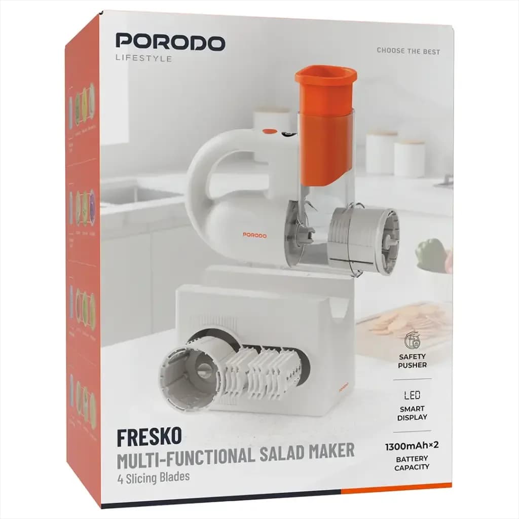 نمایشگر LED و دکمه شروع یک‌لمسی سالادساز Porodo Fresko