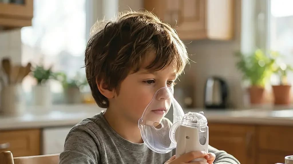 نمای دستگاه بخور و دارورسان شارژی Porodo Portable Nebulizer