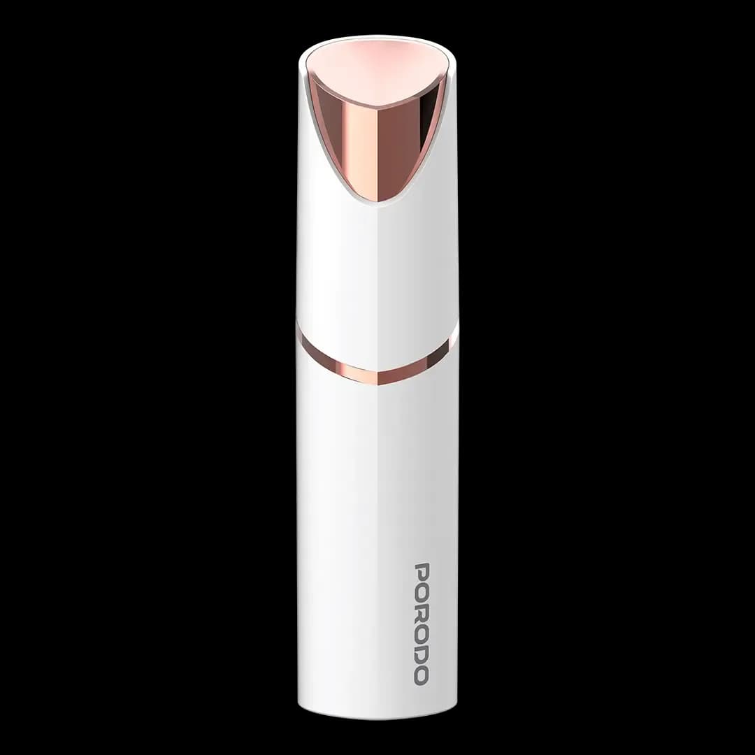 ماشین اصلاح شارژی صورت و ابرو Porodo | تریمر ۲ در ۱ با چراغ LED و شارژ USB-C