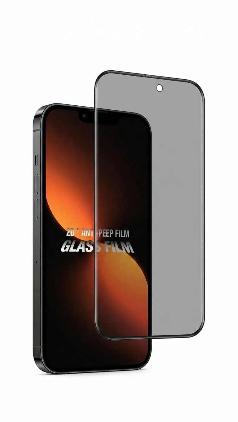 گلس حریم خصوصی KUZOOM مدل 6.7 مناسب iPhone 14 Plus و iPhone 13 Pro Max | محدودیت دید ۲۰ درجه با لبه گرد