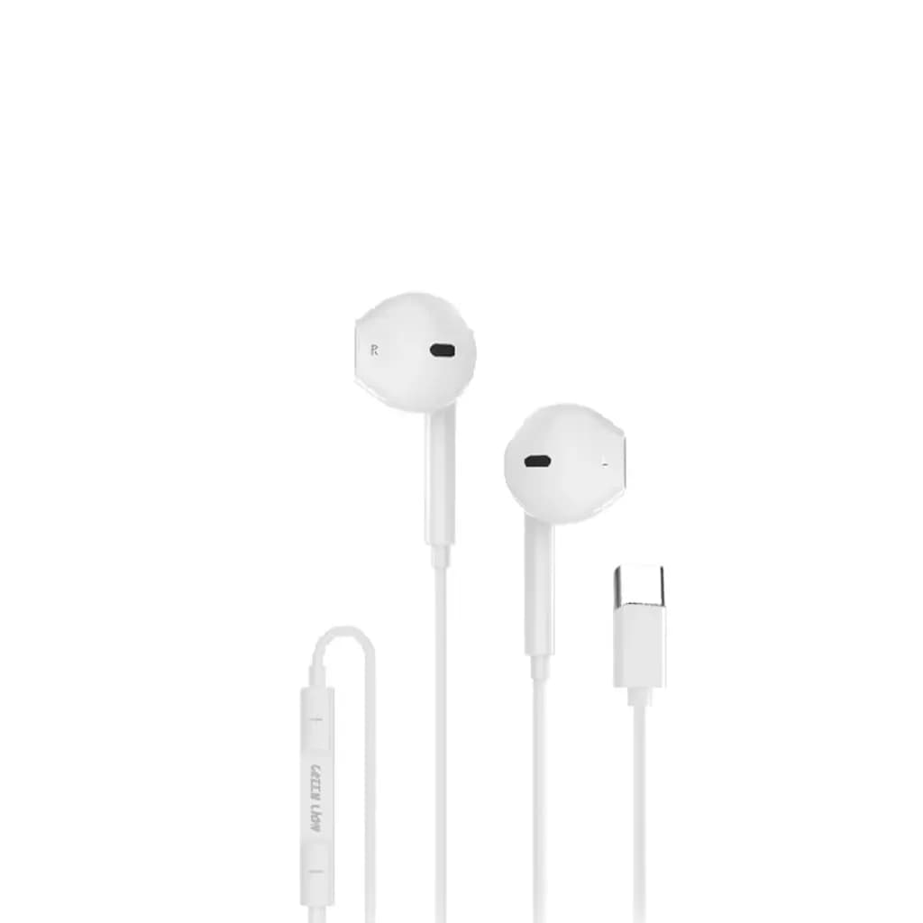 هندزفری سیمی Green Lion مدل Stereo Earphones | درایور ۱۴.۲ میلی‌متری با کانکتور Type-C