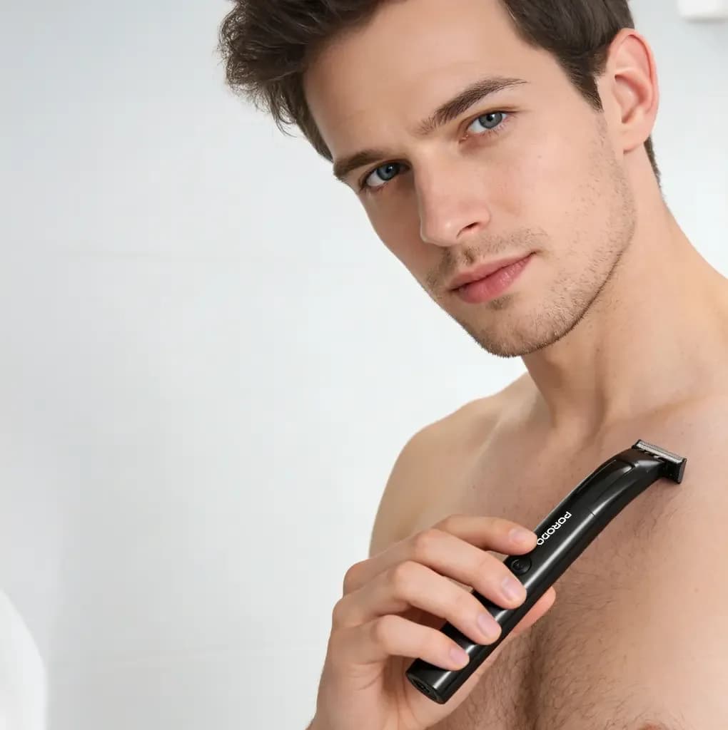 محتویات بسته ماشین اصلاح Porodo Groomax