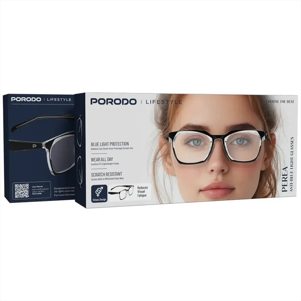 عینک Porodo Perea مناسب کار با لپ‌تاپ و موبایل