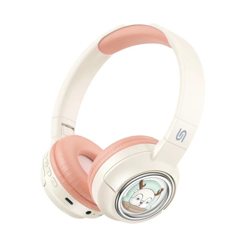 هدفون بی‌سیم کودک Porodo Soundtec مدل Moose | محدودیت صدا تا ۸۵ دسی‌بل و تا ۲۰ ساعت پخش