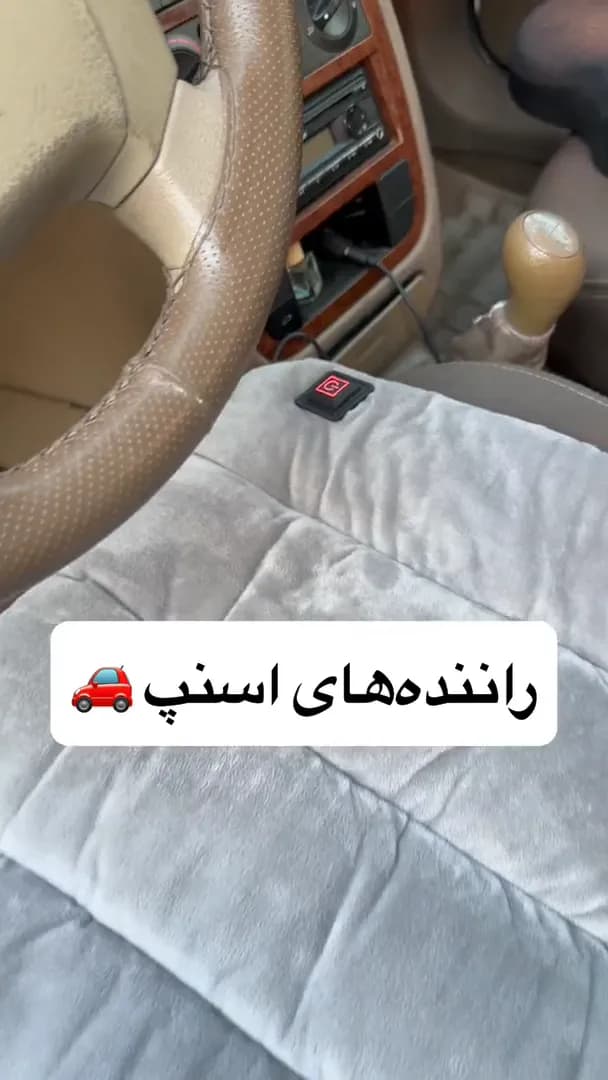 بالشتک صندلی گرمایشی گرین لاین GL-BN2 | گرمکن صندلی خودرو با USB-C
