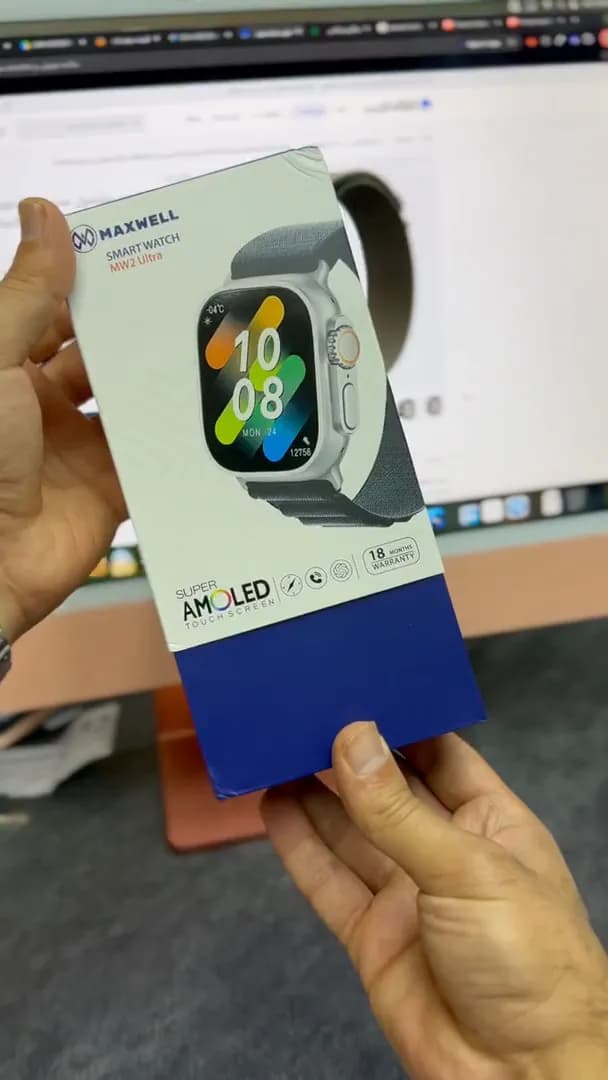 جعبه‌گشایی ساعت هوشمند مکسول MW2 Ultra | نمایشگر AMOLED ۴۹ میلی‌متری