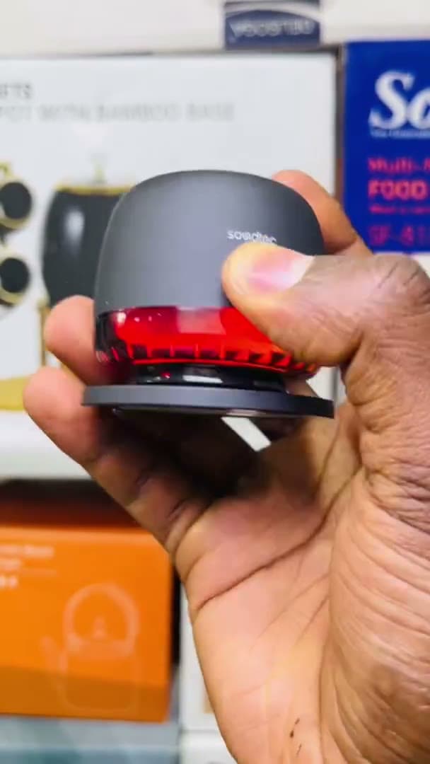 معرفی اسپیکر بلوتوثی Porodo Soundtec Snap Vibe | اسپیکر RGB مگنتی