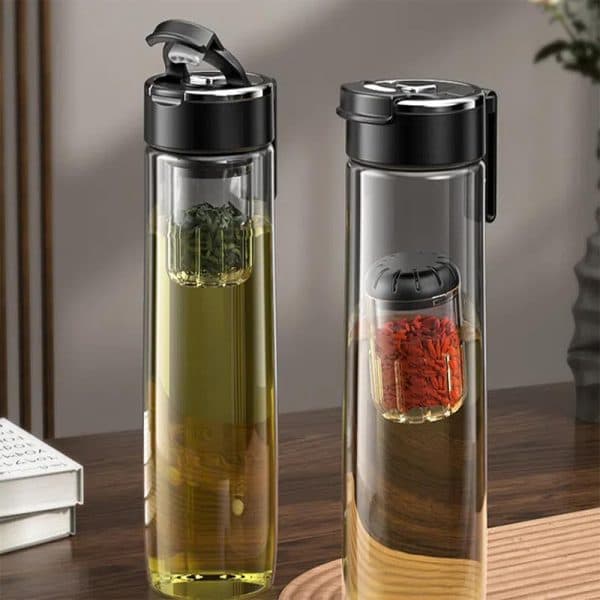 تراول ماگ MDHL مدل MD008 Magnetic Bubble Tea | ماگ سفری دوجداره با درب ضدنشتی 3