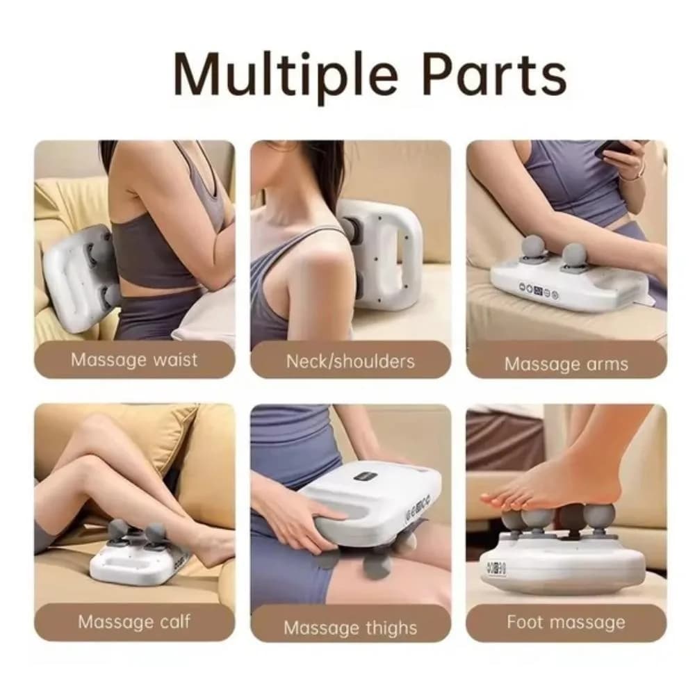 استفاده از ماساژور تفنگی MD-8078 روی عضلات بدن