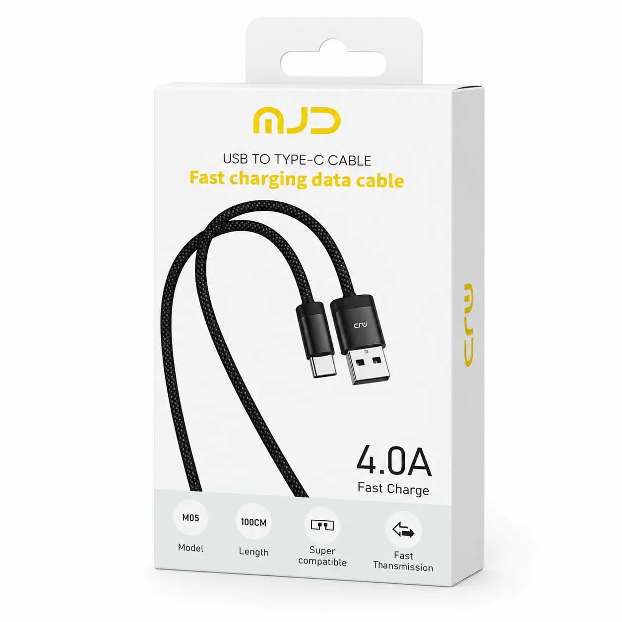 کابل شارژ USB به Type-C فست شارژ 4A — نمای ۲