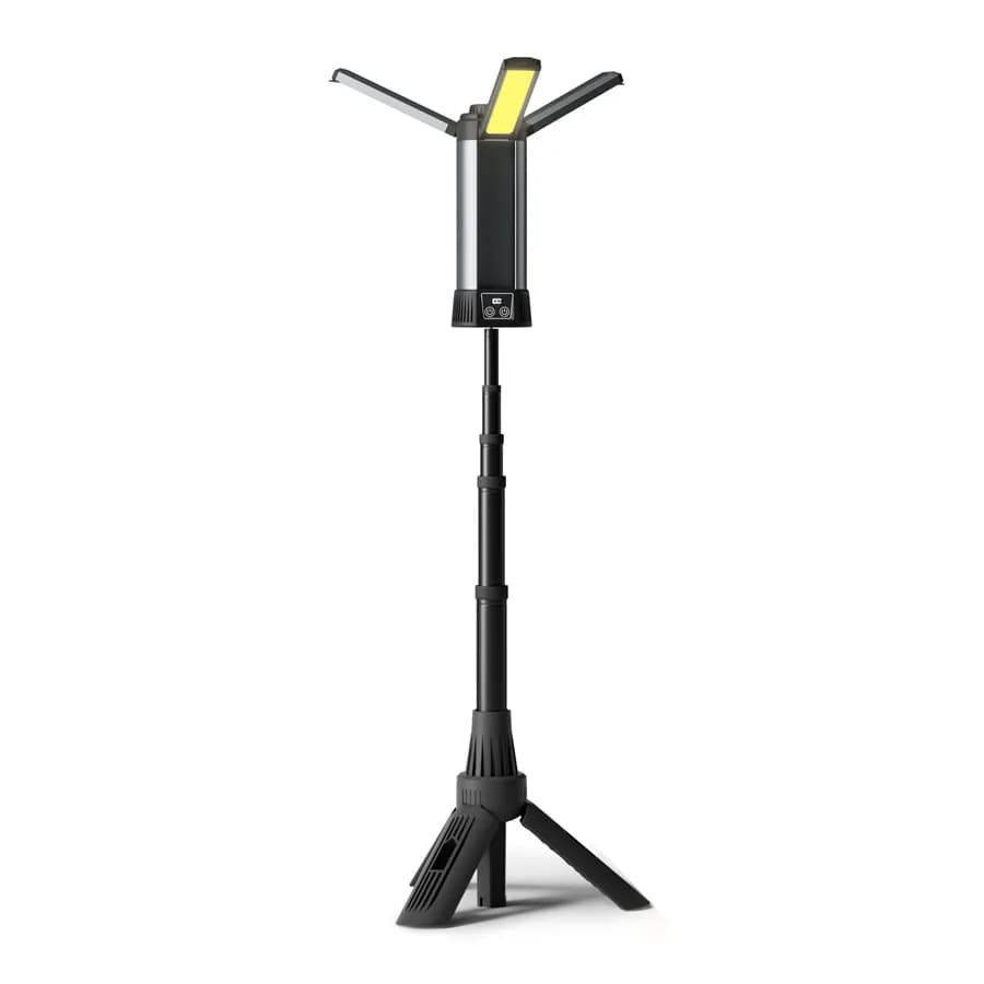 چراغ کار LED شارژی مدل P-50 | پروژکتور سهپر با سهپایه تلسکوپی و آهنربا