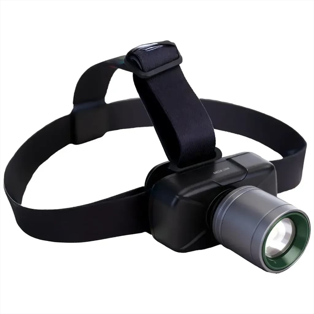 چراغ پیشانی شارژی Green Lion Beam Light | هدلامپ LED حرفهای ۳۵۰ لومن GNBMRLMPBK