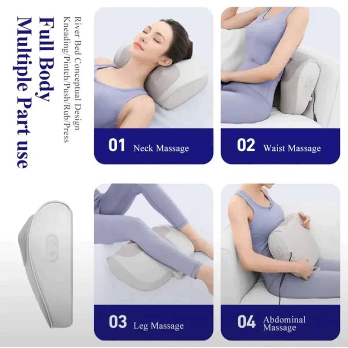 استفاده از ماساژور گرمایشی MD-9826 روی کمر و شانه