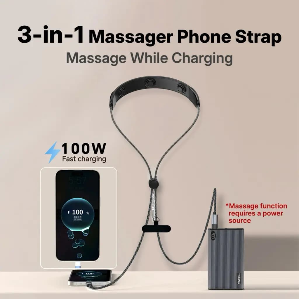 کابل ماساژور گرین لاین | کابل شارژ 100 وات USB-C — نمای ۱۰