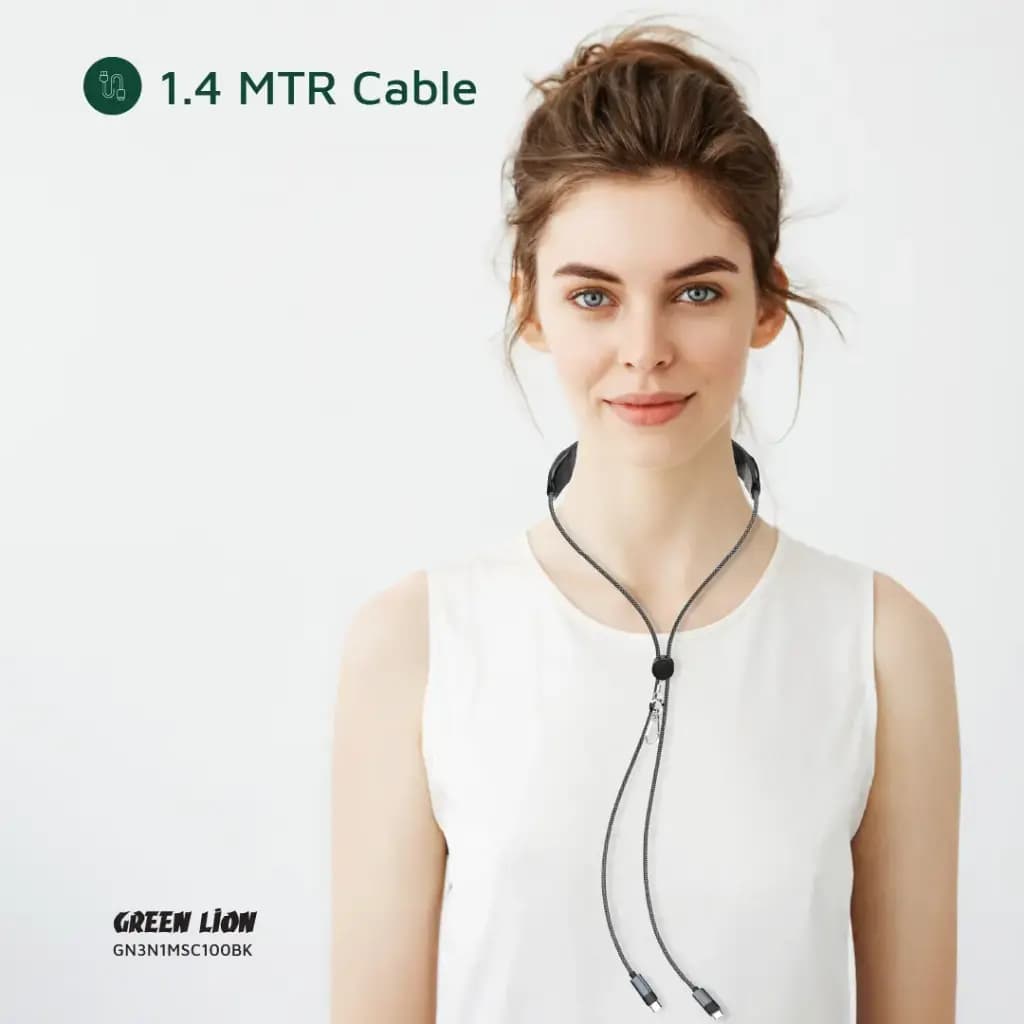 کابل ماساژور گرین لاین | کابل شارژ 100 وات USB-C — نمای ۷
