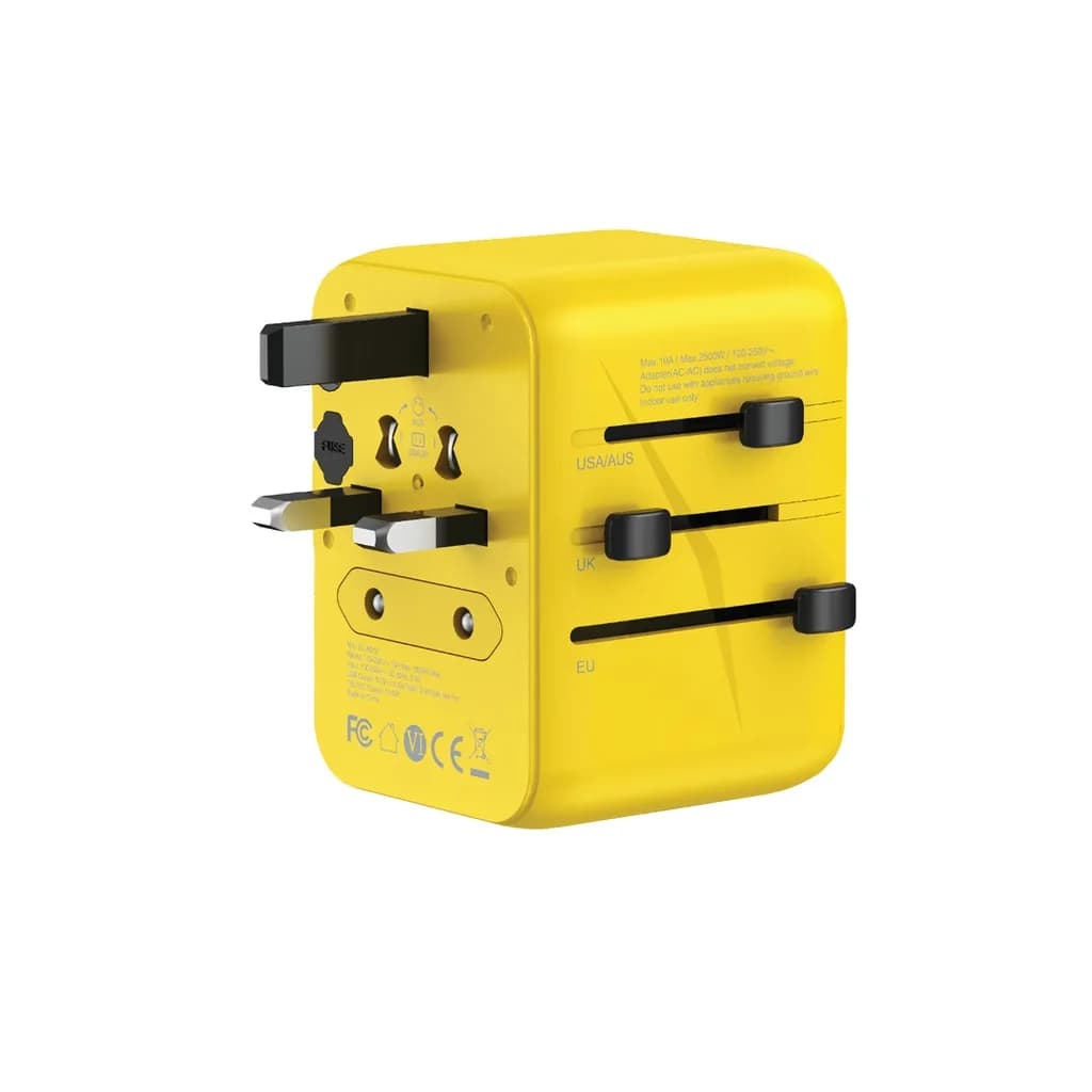 مبدل برق مسافرتی Green Lion Universal Travel Adapter 12W | تبدیل برق جهانی چندمنظوره